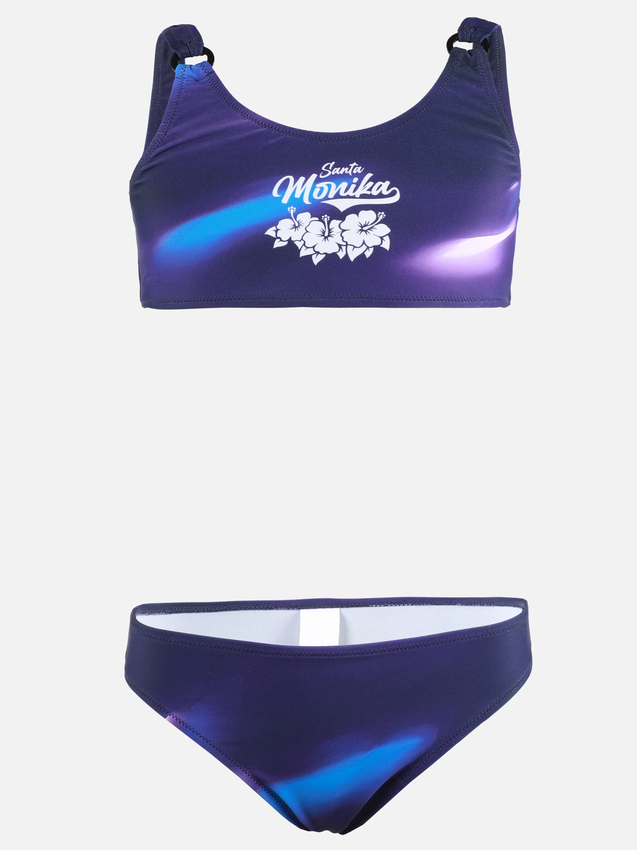 Grinario Sports TG-Bikini Set, m. Ringe Bunt 923229 BL/PU/BL 1